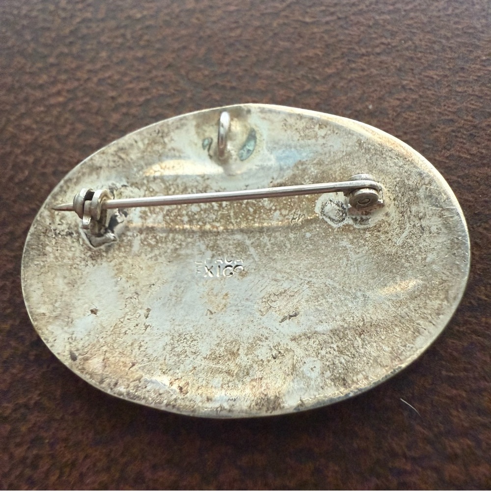 Vtg Alpaca Mexico brooch/pendant - Picture 3 of 4
